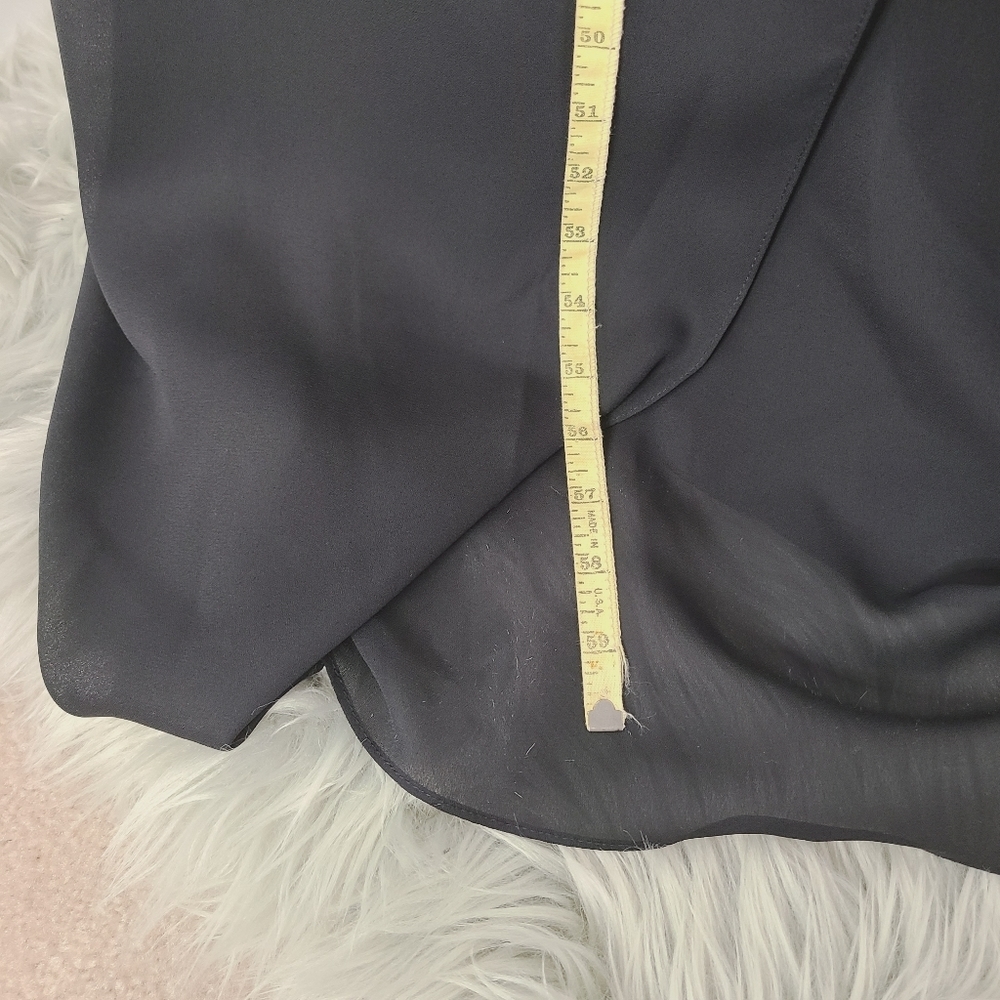 David's Bridal Black Full Length Bridesmaid Gown Size 10 - Picture 10 of 10
